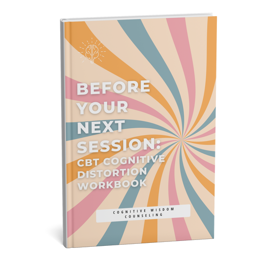 CBT Cognitive Distortion Mental Health Workbook